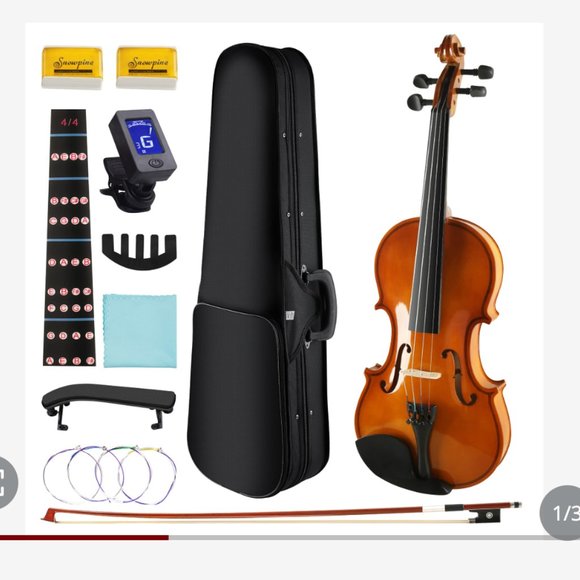 Adults Kids Violin - Premium Violin for Kids Beginners - Ready To Play 1/4 - Picture 1 of 7